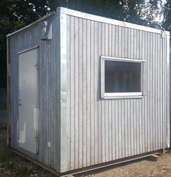 Wooden Modular containers, 2,9x2,9m (guard house)