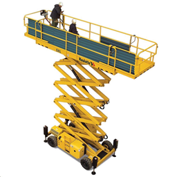 Rough-terrain scissor lift (diesel, 4 WD), 12m, max 700kg