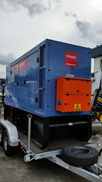 Dyzelinis generatorius, puspriekabė, 130kW, 24h